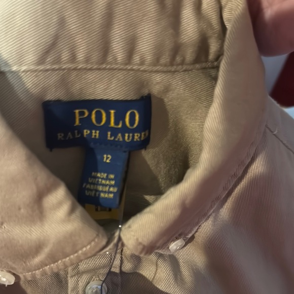 NWT Ralph Lauren Khaki Button-Up Shirt Dress - Picture 9 of 10